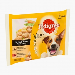 Hrană umedă pentru câini, 4x100g, carne și legume