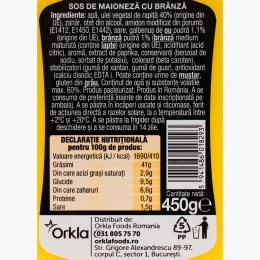 Sos de maioneză cu brânză Cheeze Squize, 450g
