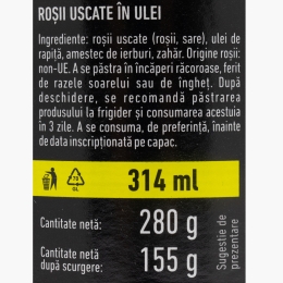 Roșii uscate în ulei 280g