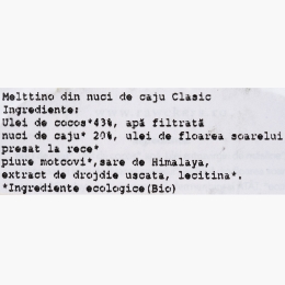 Pastă tartinabilă Melttino din nuci de caju eco, Clasic 200g