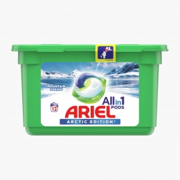 Detergent de rufe capsule All in One Pods Arctic Edition, 12 spălări