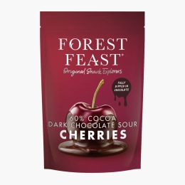  Vișine învelite în ciocolată belgiană neagră 120g