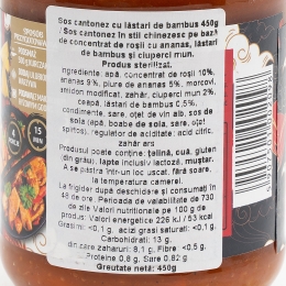 Sos cantonez cu lăstari de bambus 450g
