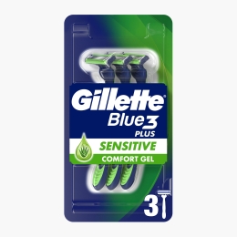 Aparat de ras de unică folosință Blue3 Plus Sensitive, 3 buc