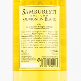 Vin alb sec Sauvignon Blanc, 12.5%, 750ml