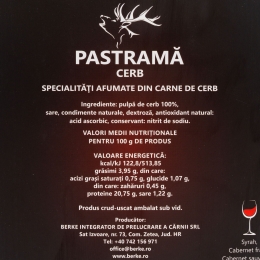 Pastramă de cerb 80g