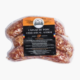 Cârnați de porc afumați, crud-uscați 300g