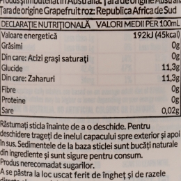 Băutură carbogazoasă grepfrut 0.375l