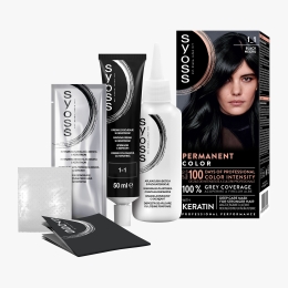 Vopsea de păr permanentă Professional Performance 1-1 negru, 115ml