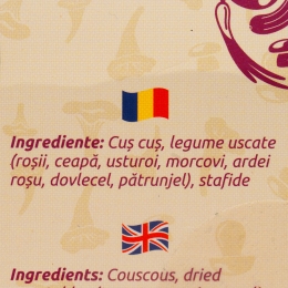 Cuș-cuș cu legume 250g.