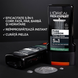 Gel de duș revigorant 5-in-1 Pure Carbon 300ml
