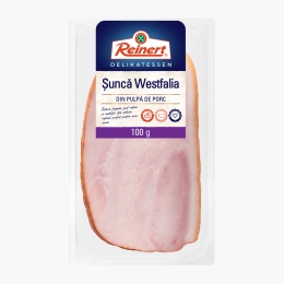 Șuncă germană Westfalia feliată 100g