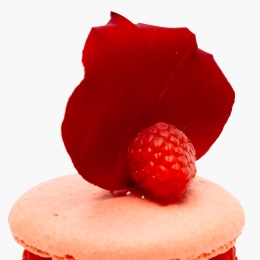 Macaron Ispahan cu cremă de trandafir, 150g