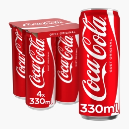 Băutură carbogazoasă cola, doză 4x330ml