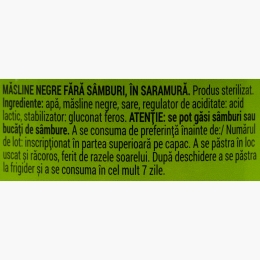 Măsline negre fără sâmburi 700g