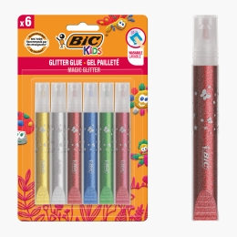 Set adeziv cu sclipici pentru activități creative 6 buc