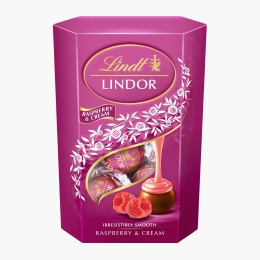 Bomboane de ciocolată cu zmeură și frișcă Lindor 200g