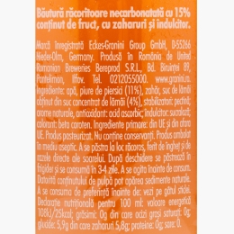 Băutură necarbogazoasă cu piersică 0.33l