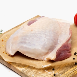 Pulpă curcan superioară dezosată cu piele 500g