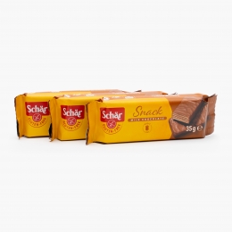Napolitane fără gluten învelite în ciocolată Snack 105g (3x35g)