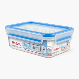 Caserolă Clip&Close, 1l, 100% etanș, compatibilă cuptor cu microunde, plastic