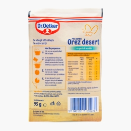 Mix pentru orez desert cu gust de vanilie, 95g