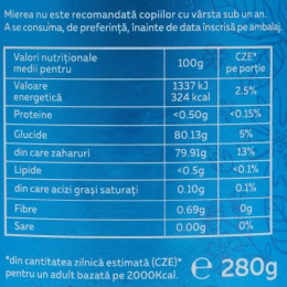 Miere cremă cu scorțișoară 280g