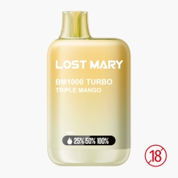 Țigară electronică de unică folosință BM1000 Turbo Triple Mango, 2ml, 2% nicotină, 1000 pufuri