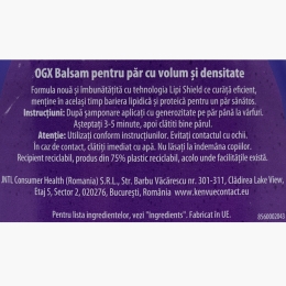 Balsam pentru păr cu volum și densitate 385ml