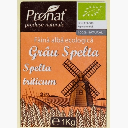 Făină eco albă din grâu spelta triticum 1kg