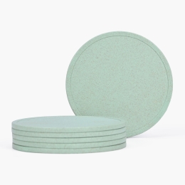 Set 4 suporturi rotunde, diferite culori pastel