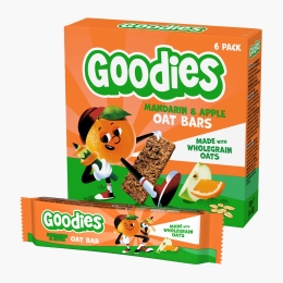 Batoane din ovăz integral cu mandarine și mere, +3 ani, 6x23g