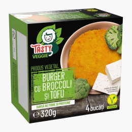 Burger vegan cu broccoli si tofu 320g