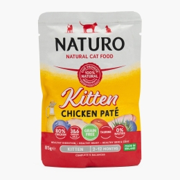 Hrană umedă pentru pisici junior, cu pui, 85g