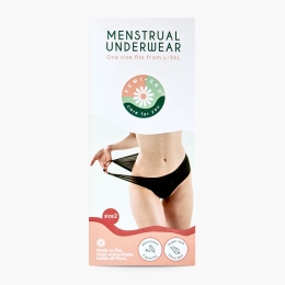 Chiloți menstruali reutilizabili Flexi, mărime L-3XL, negru