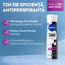 Deodorant antiperspirant spray Black & White Authentic 150ml