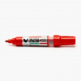 Marker permanent VSuper Color, 4.5 mm, vârf rotund, roșu