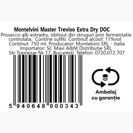 Prosecco alb extra sec Cuvee Dell'Erede, 11%, 0.75l
