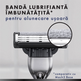 Aparat de ras Mach3 Charcoal, 1 mâner + 2 rezerve