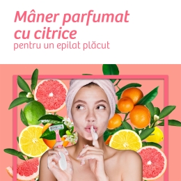 Aparat de ras pentru femei Soleil Escape Citrus, 4 lame, 3 buc