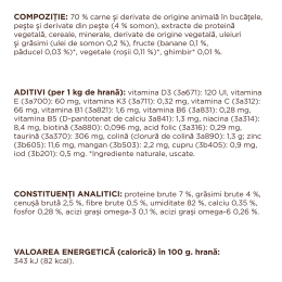 Hrană umedă completă cu somon în sos, pentru câini de rase mini și mici, S, 100g 