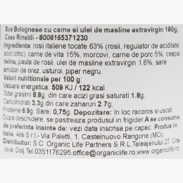 Sos pentru paste Bolognese 190g