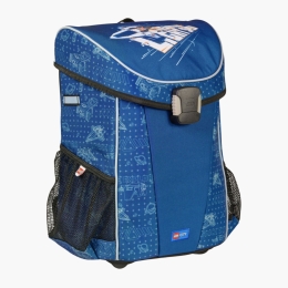 Ghiozdan de școală cu model City Space Explorer, 40 x 28 x 16 cm, albastru