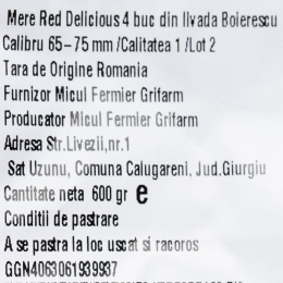 Mere Red Delicious 4 buc din livada Boierescu