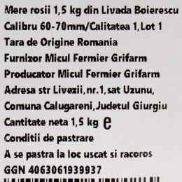 Mere roșii din livada Boierescu, 1.5kg