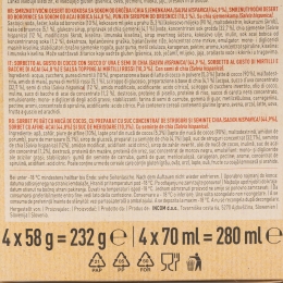 Înghețată vegan coconut, blueberry și chia stick 4x58g