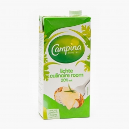 Smântână lichidă UHT pentru gătit 20% grăsime, 1l