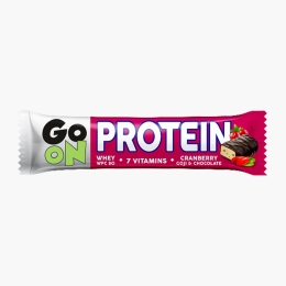 Baton proteic cu merișoare, goji și ciocolată, 50g