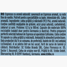 Cafissimo Espresso Vanilla, 10 băuturi, capsule cafea