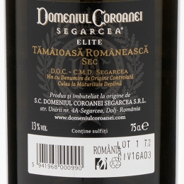 Vin alb sec Tămâioasă Românească, 750ml